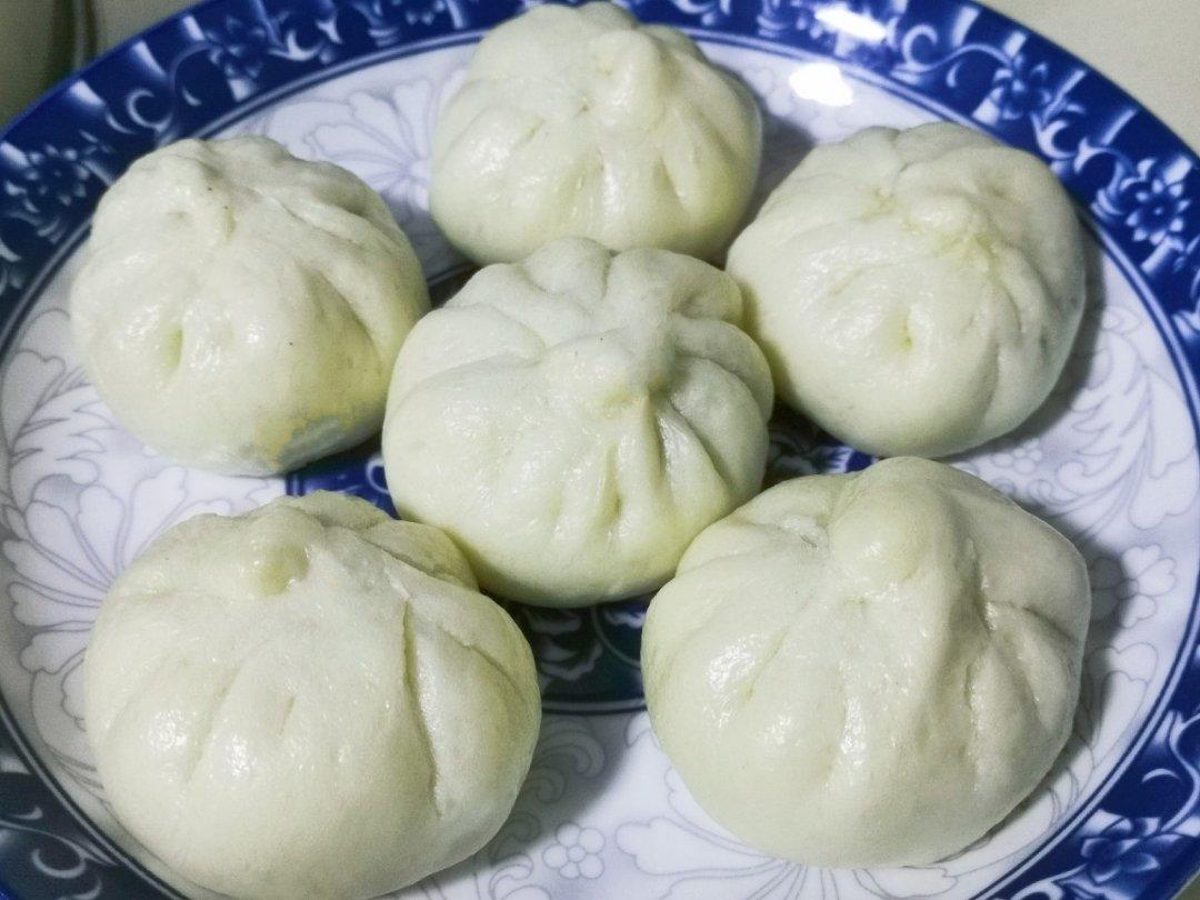 花生芝麻馅包子～一次发酵