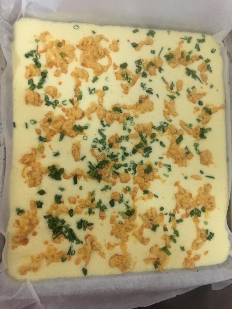 芝麻香葱肉松蛋糕（咸味）
