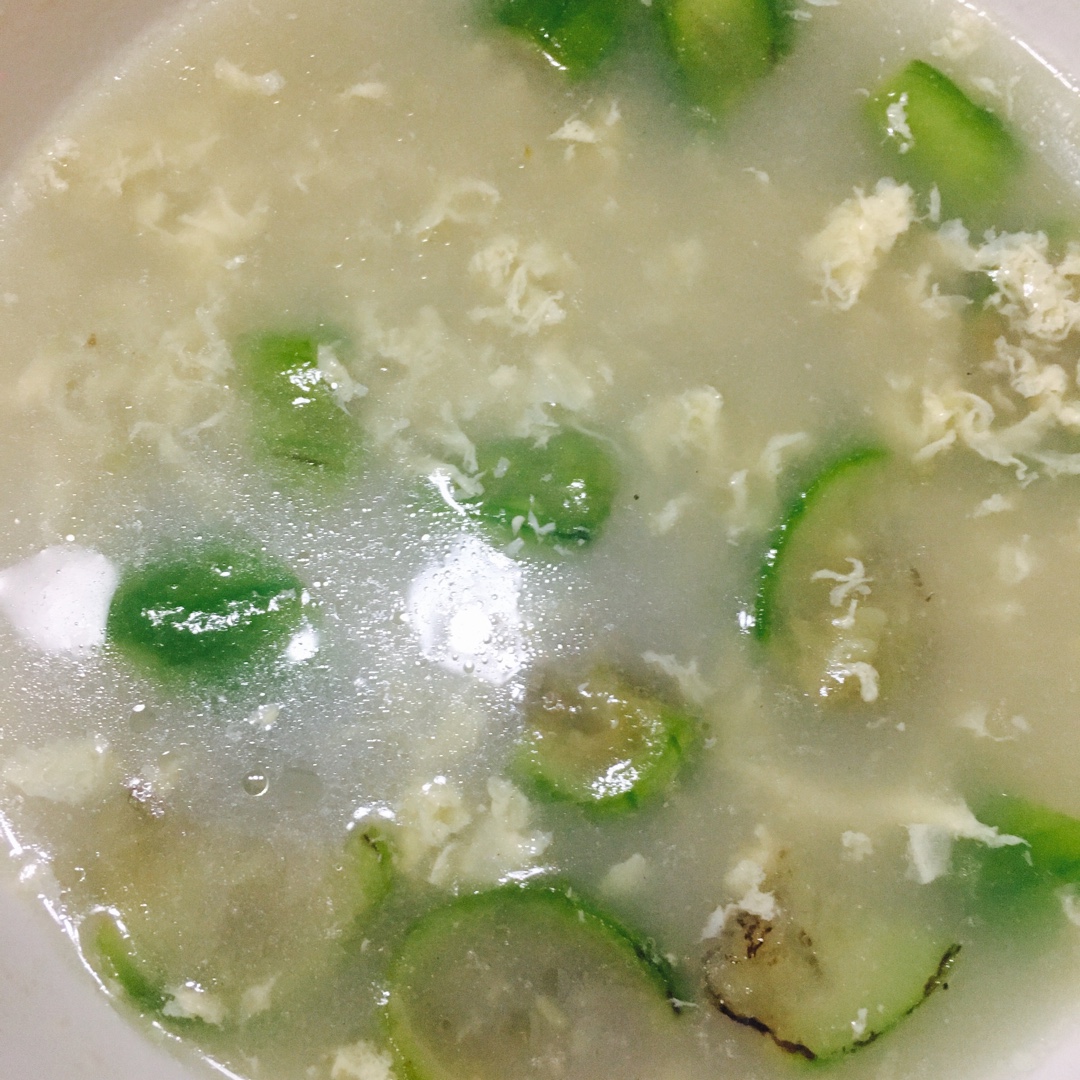 鸡蛋丝瓜汤