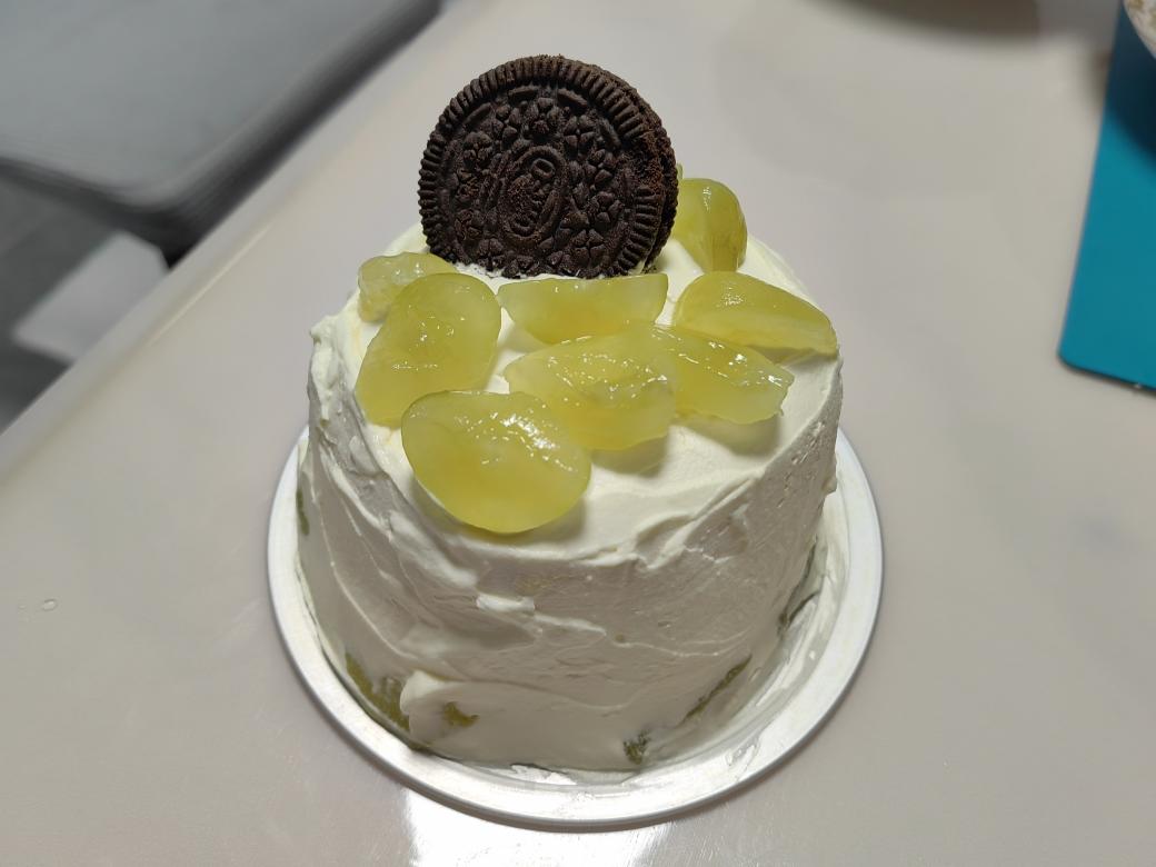 青提奥利奥四寸淡奶蛋糕的做法