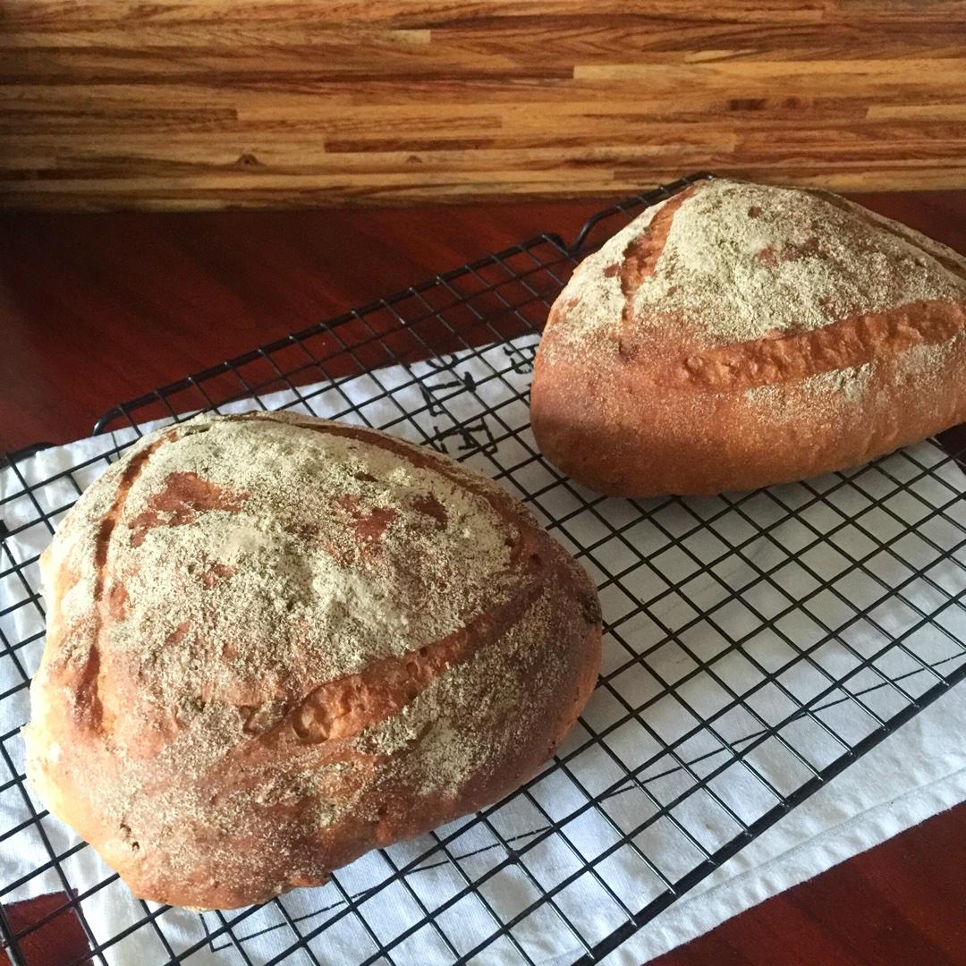 核桃蔓越莓面包的做法