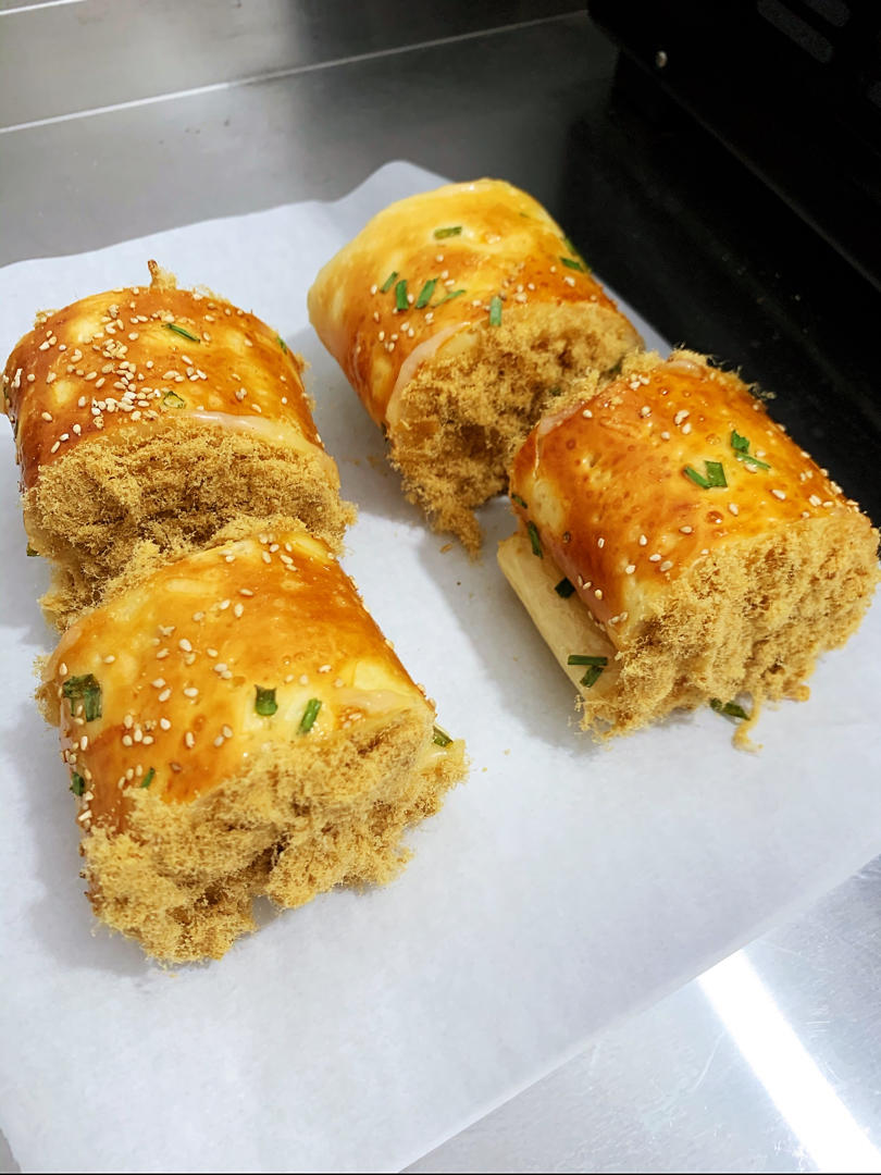 晓晓cpx做的回忆的味道肉松面包卷