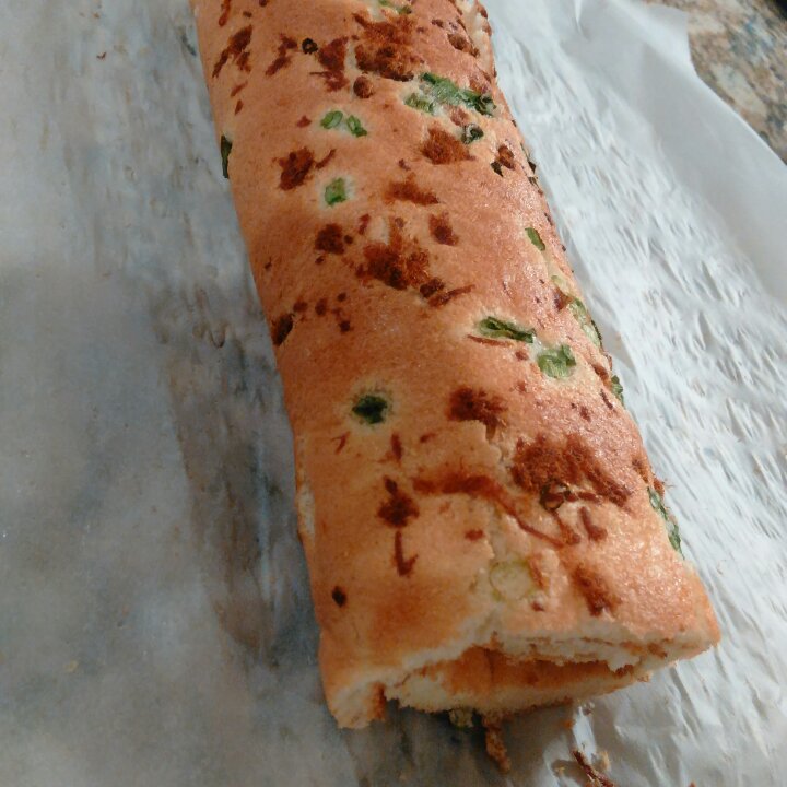 香葱肉松蛋糕卷