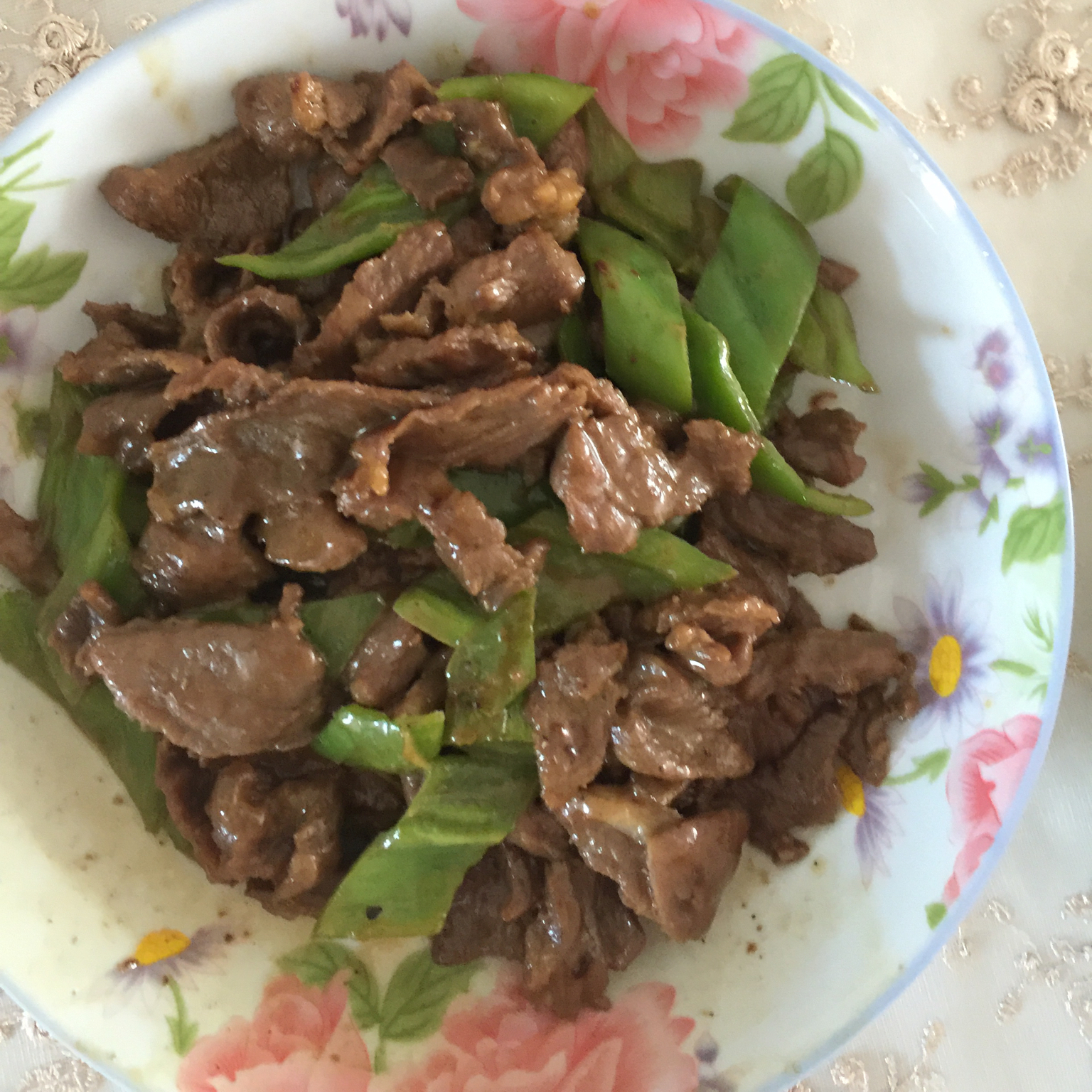 尖椒炒牛肉