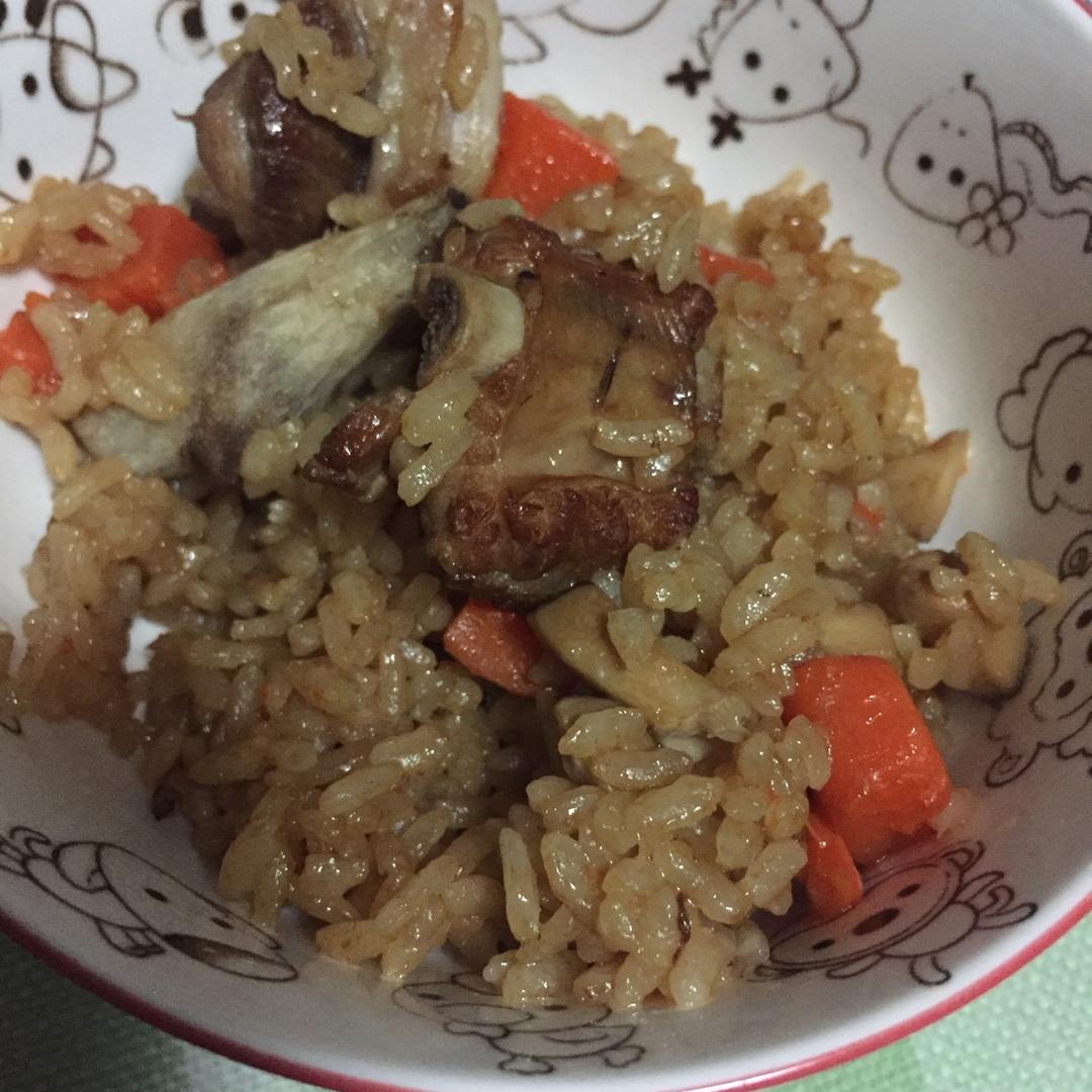 喷香排骨焖饭（爆好吃）