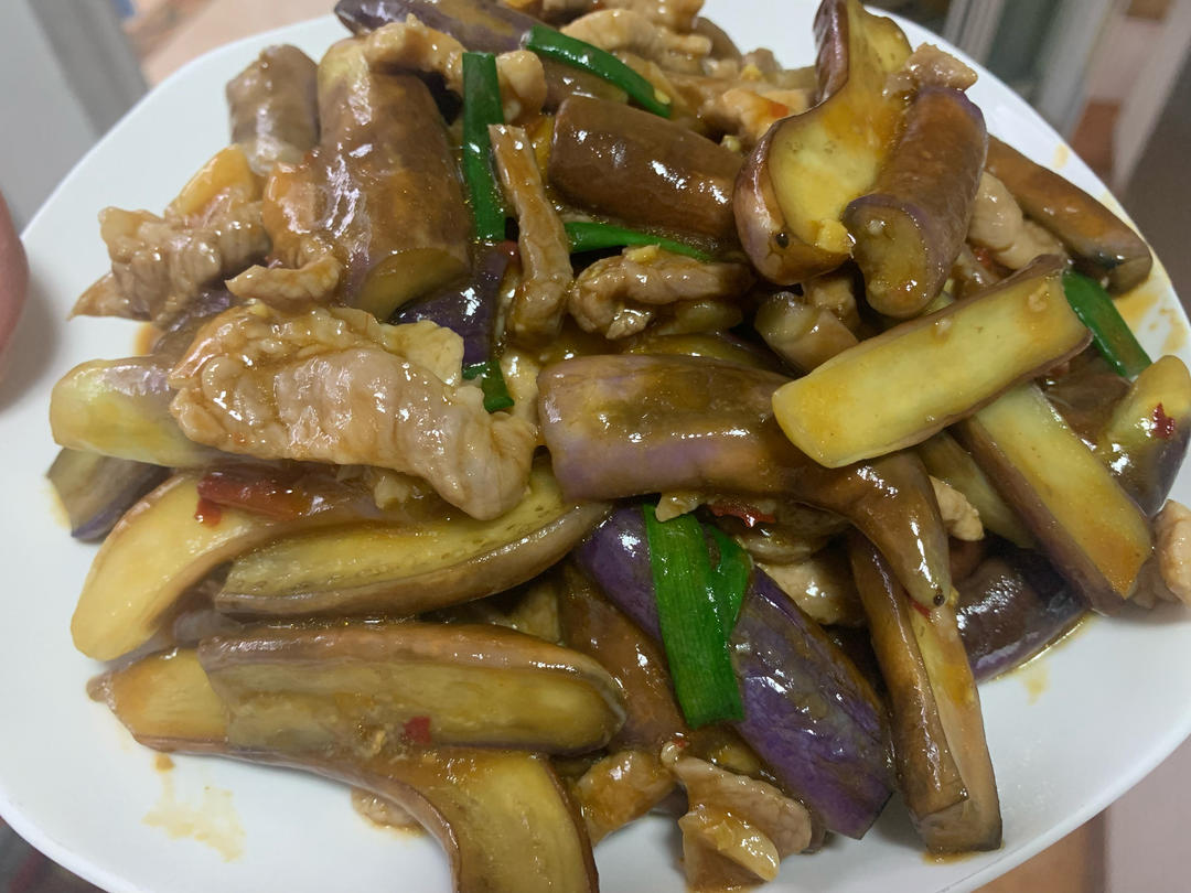 红烧肉沫茄子