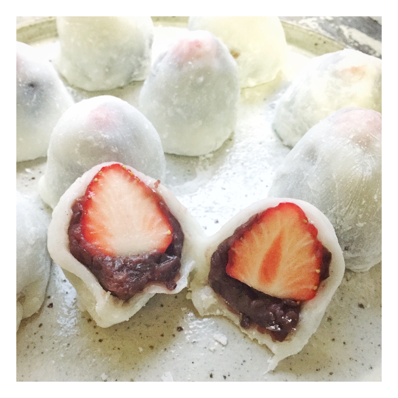 求肥版草莓大福 第二天皮也软软哒 的做法步骤图 Kiki家东京好时光 下厨房