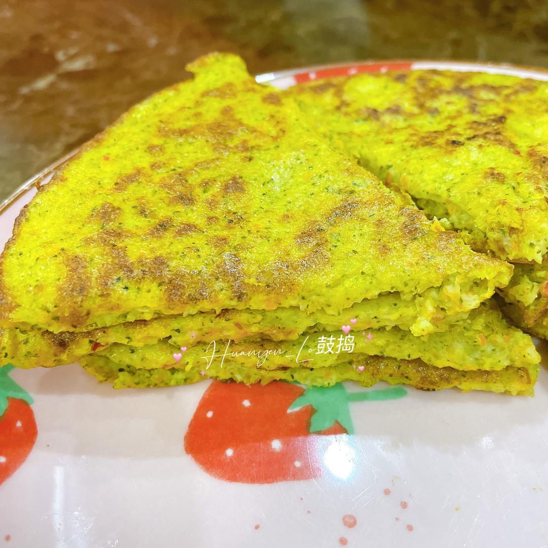 辅食-胡萝卜西兰花虾饼ver1的做法