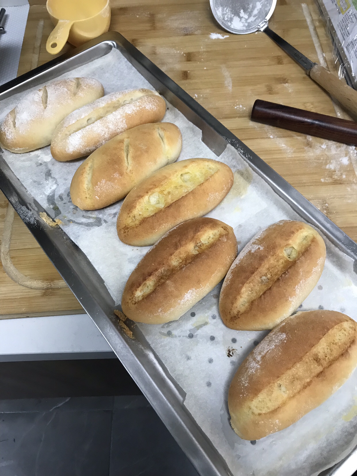 奥田蒸烤箱 法式小面包的做法 步骤21