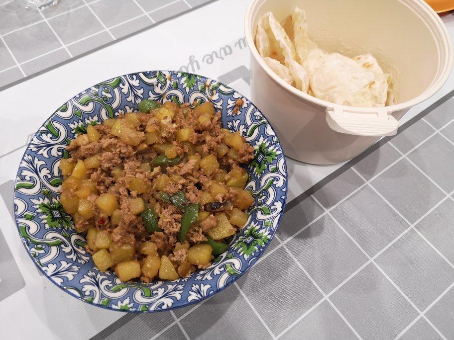 ㊙️香菇土豆肉沫拌饭❗️比外卖还好吃