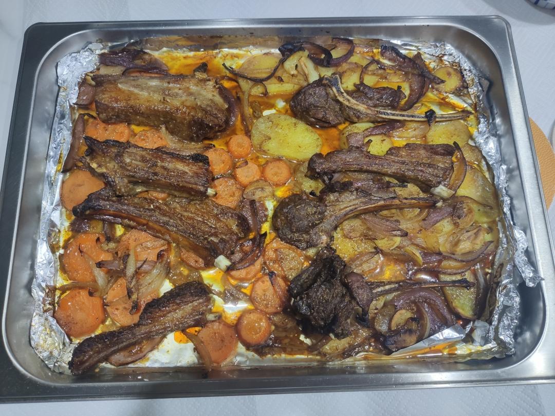 超好吃的烤羊排烤箱版