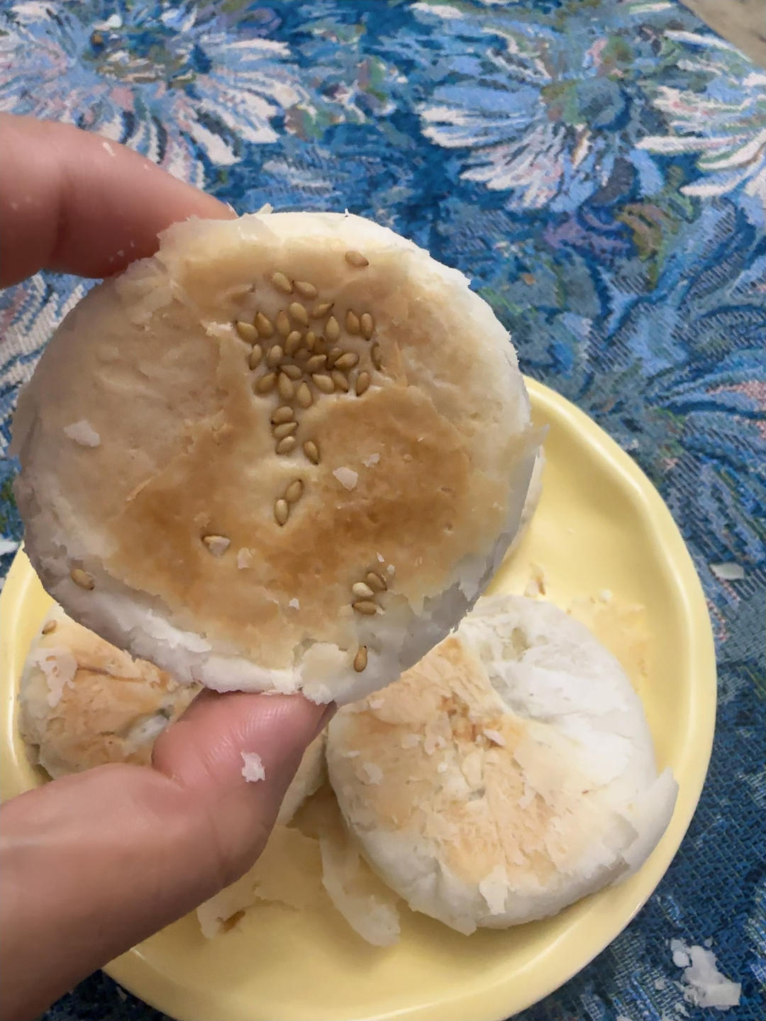 酥皮绿豆饼   酥得掉渣渣