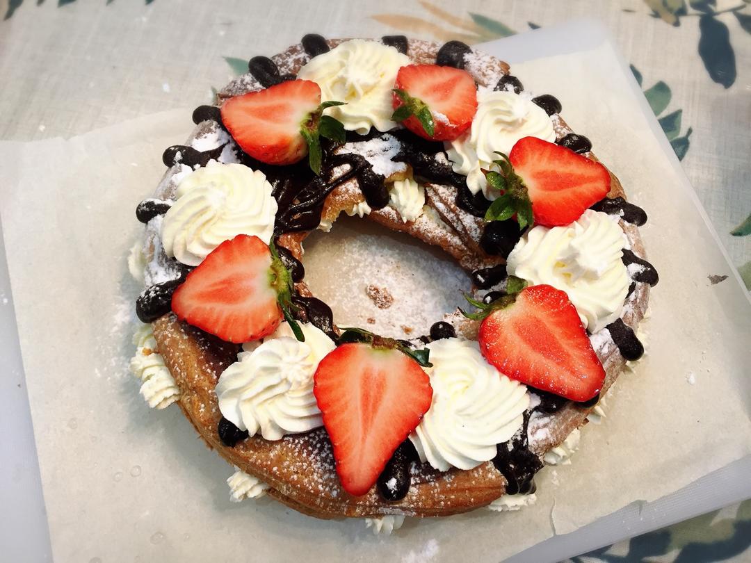 高颜值的花环泡芙