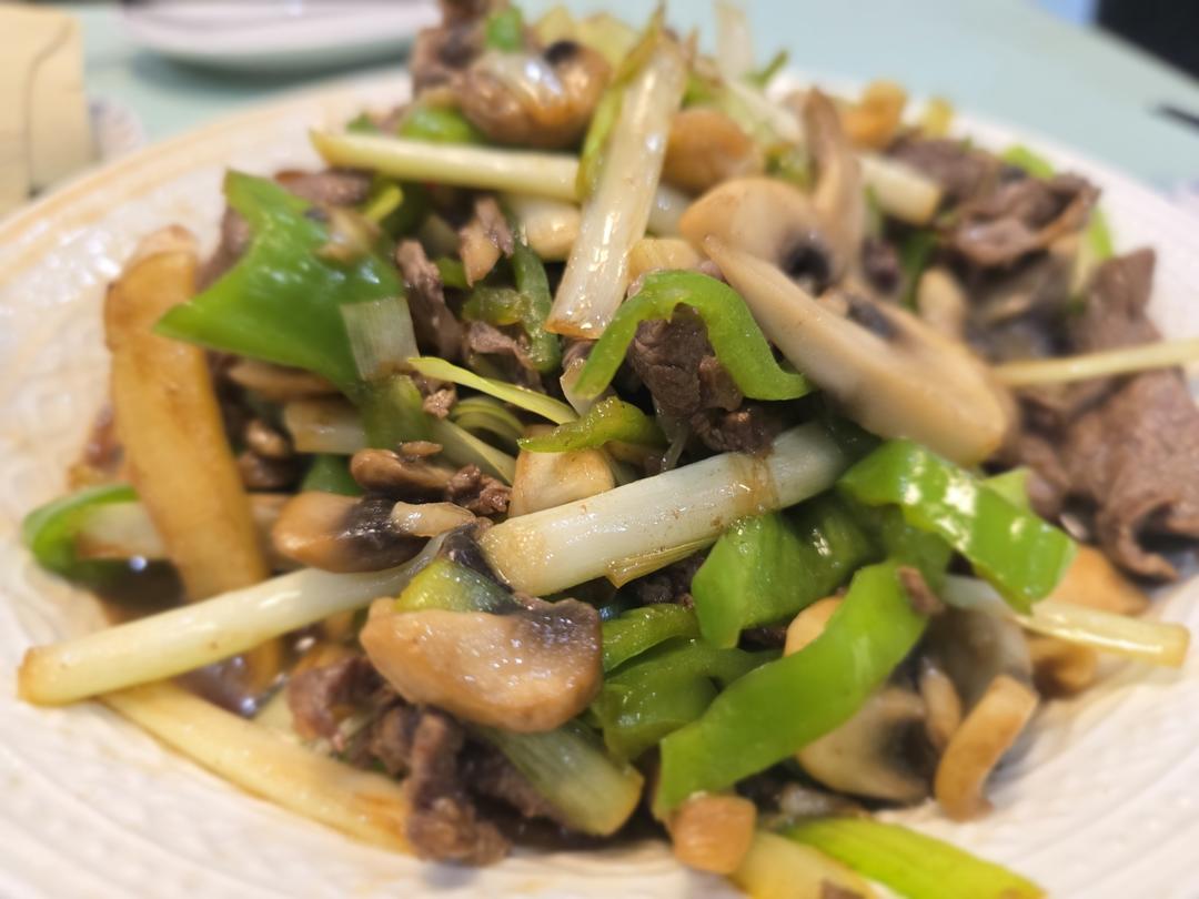 🔥口蘑炒牛肉✅低脂美味无敌嫩