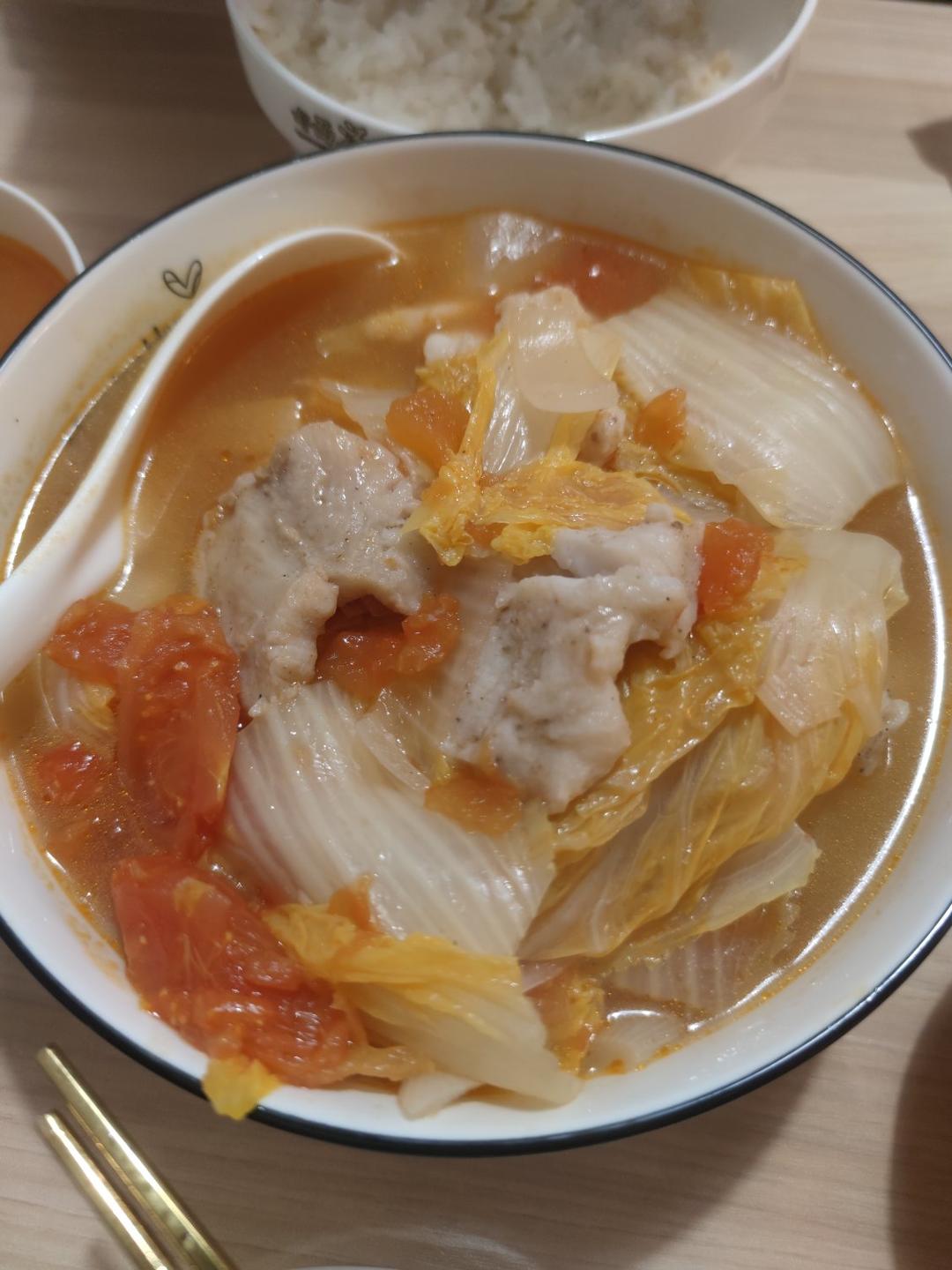 低脂食谱🌟番茄龙利鱼汤🌟低热量高蛋白