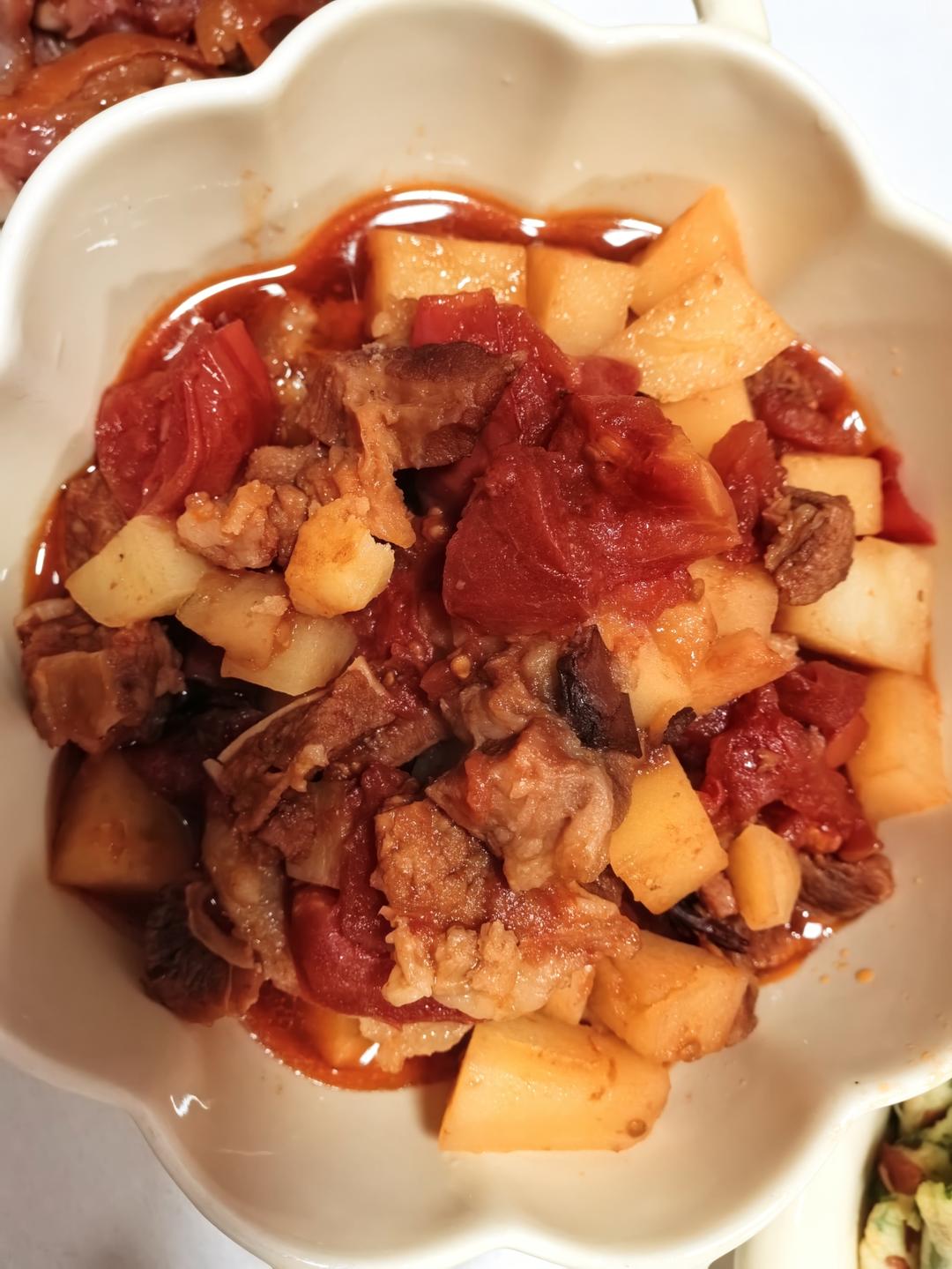 番茄土豆牛腩煲（电饭煲）