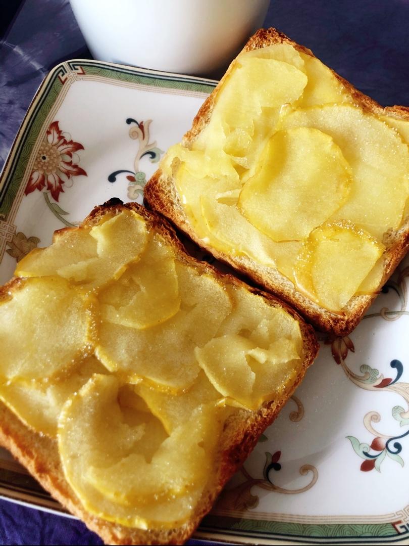 低热量吐司苹果派