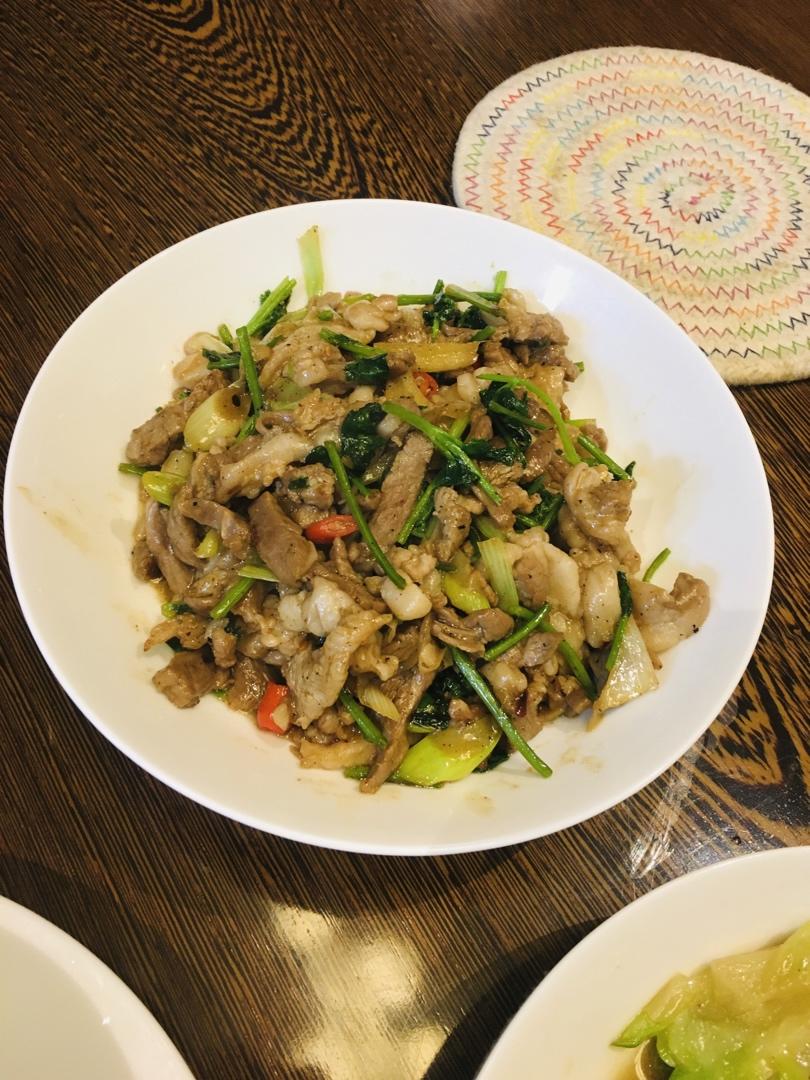 香菜爆炒羊肉
