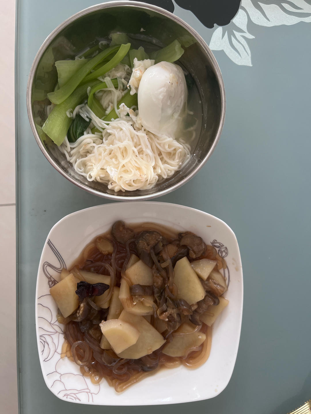 土豆粉条炖茄子