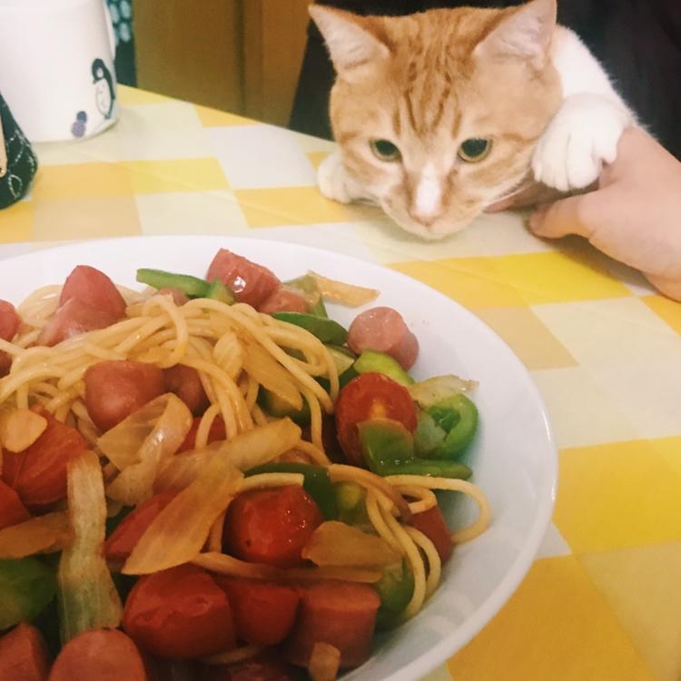和风那不勒斯风味意大利面