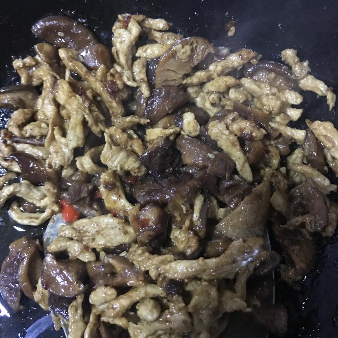 香菇炒肉，超级下饭哦