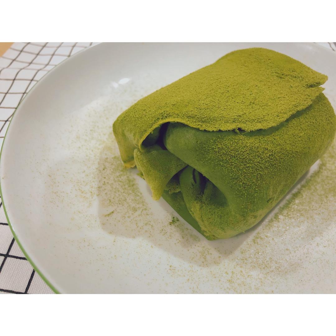 网红食谱│抹茶毛巾卷
