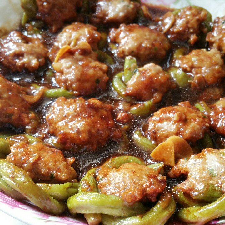 豇豆酿肉