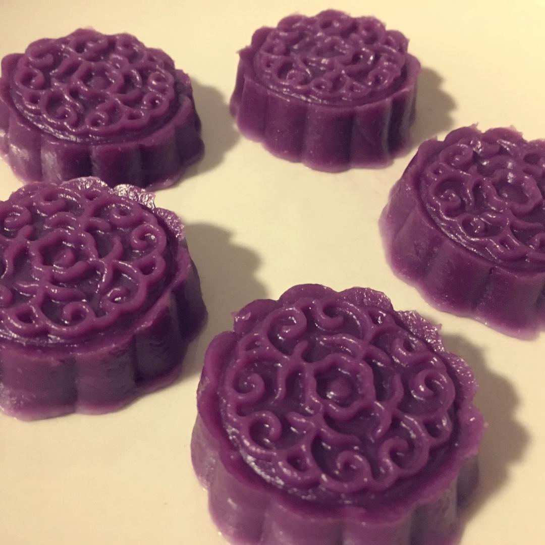 无糖紫薯月饼