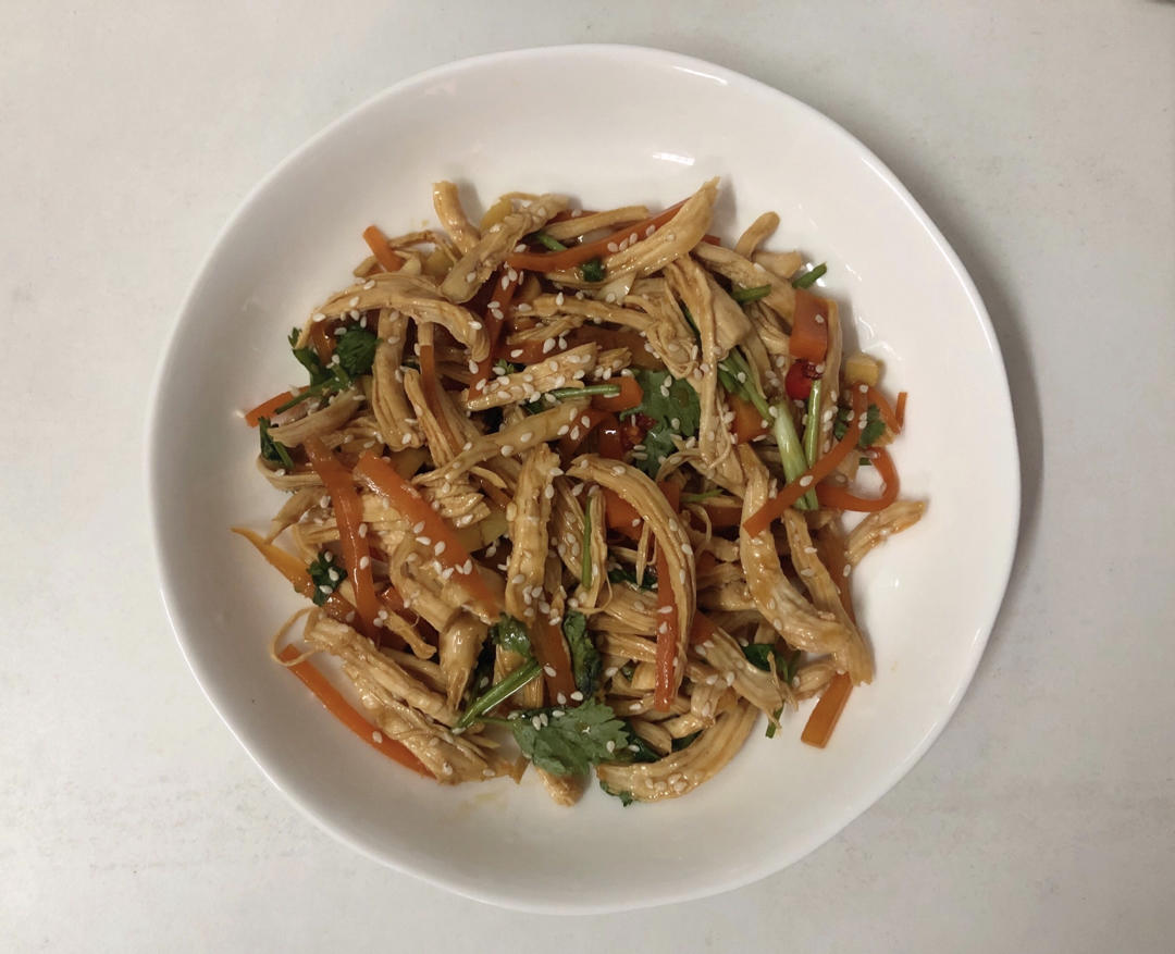 星海o做的美味凉拌菜手撕鸡胸肉