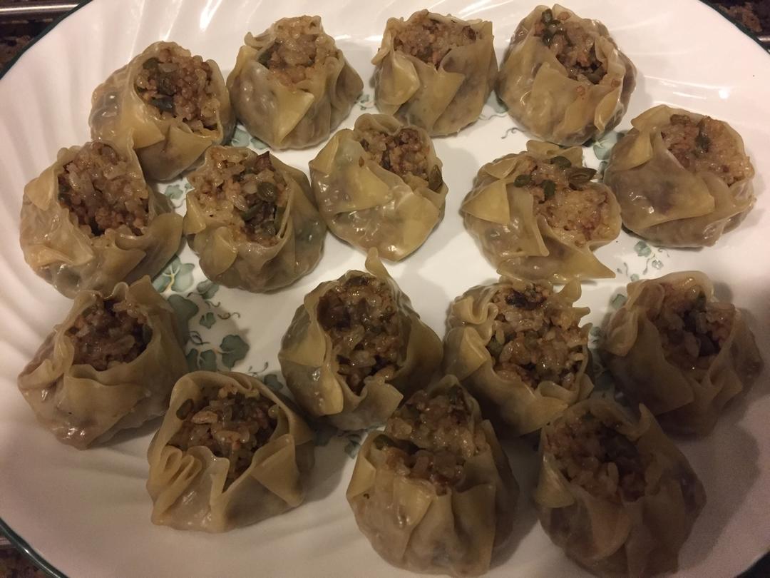 简易糯米烧卖（附烧卖包法）