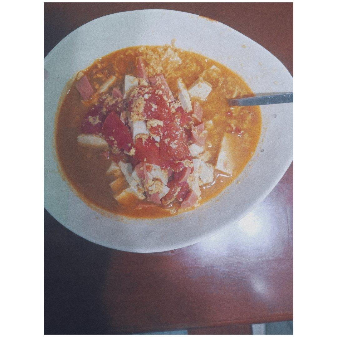 番茄豆腐汤🍅