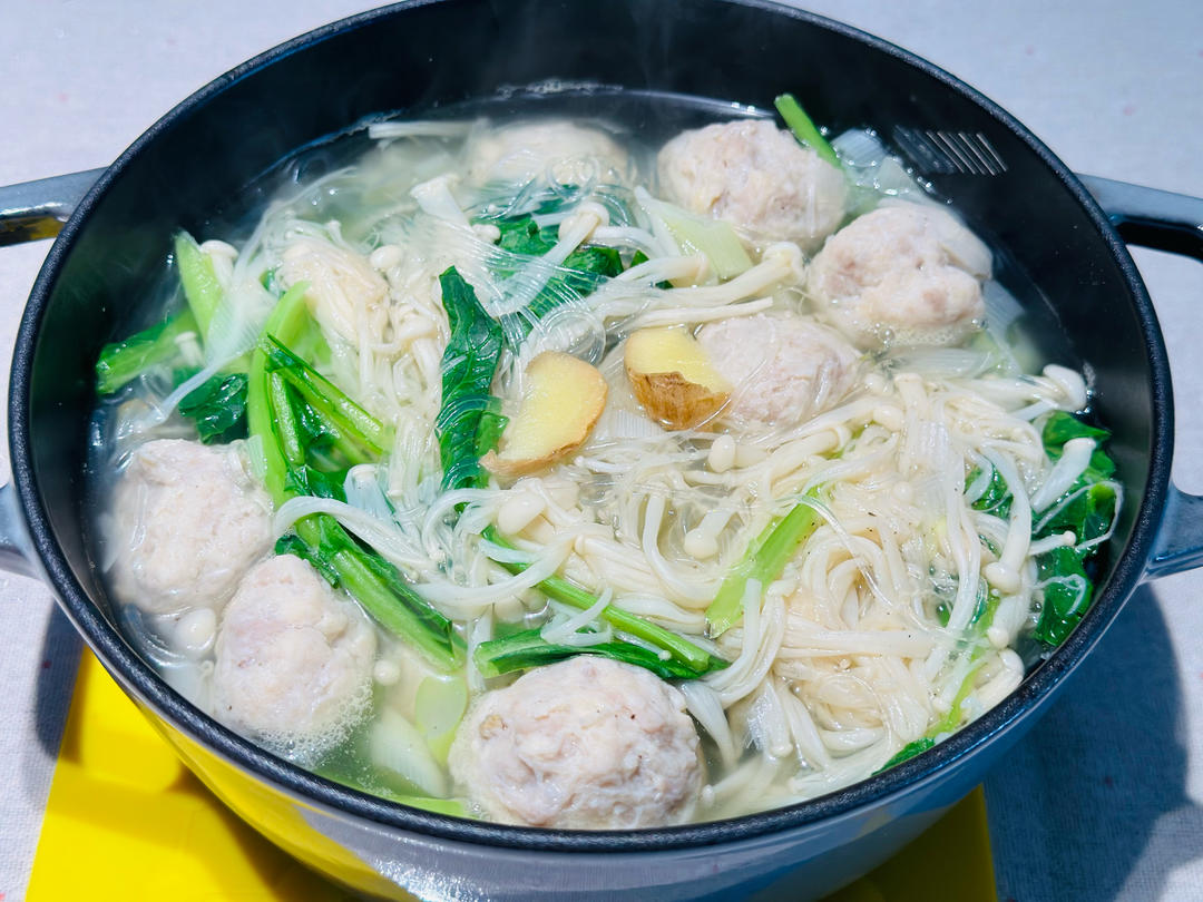 莲藕肉丸汤｜汤菜一锅出，暖胃又暖心