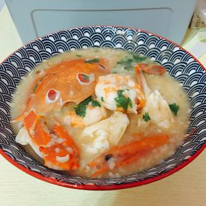 潮汕鲜虾螃蟹砂锅粥的做法 步骤7