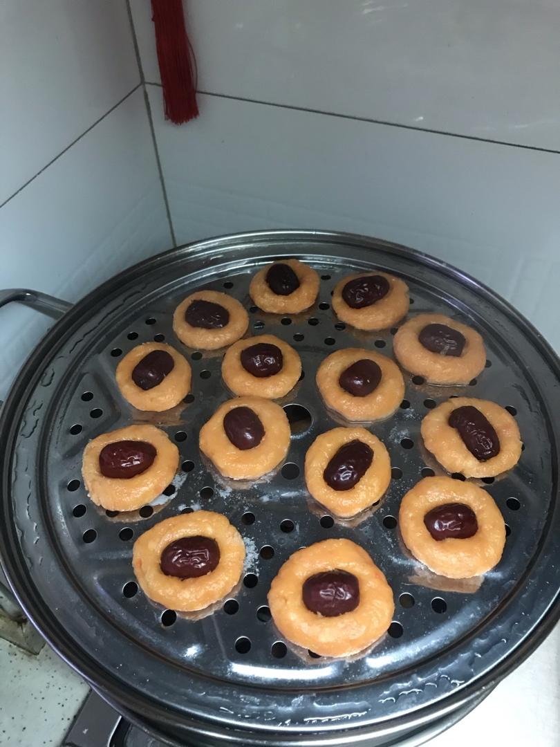 不加1滴水的胡萝卜红枣软糕