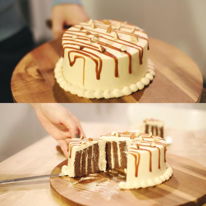 焦糖可可漩涡蛋糕—北鼎烤箱食谱的做法