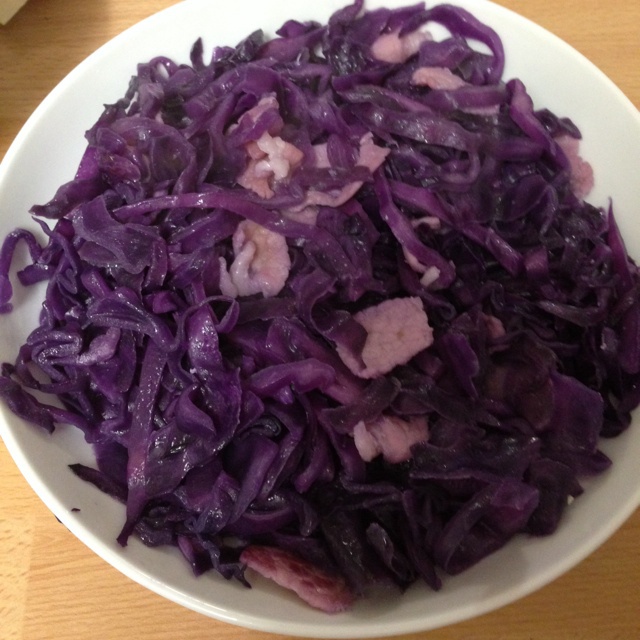 炒紫甘蓝