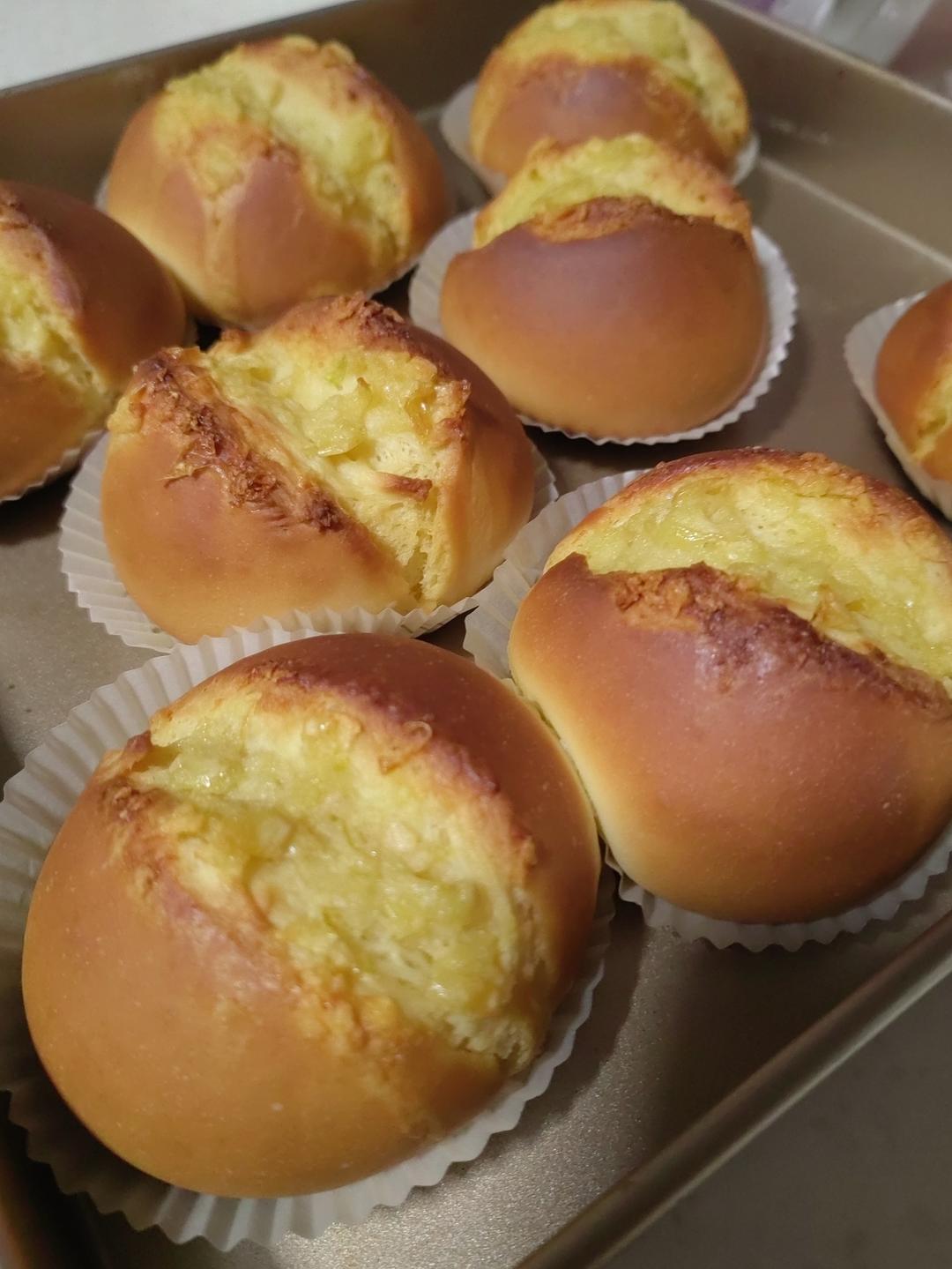 一次发酵，满屋飘香巨好吃的蒜香面包