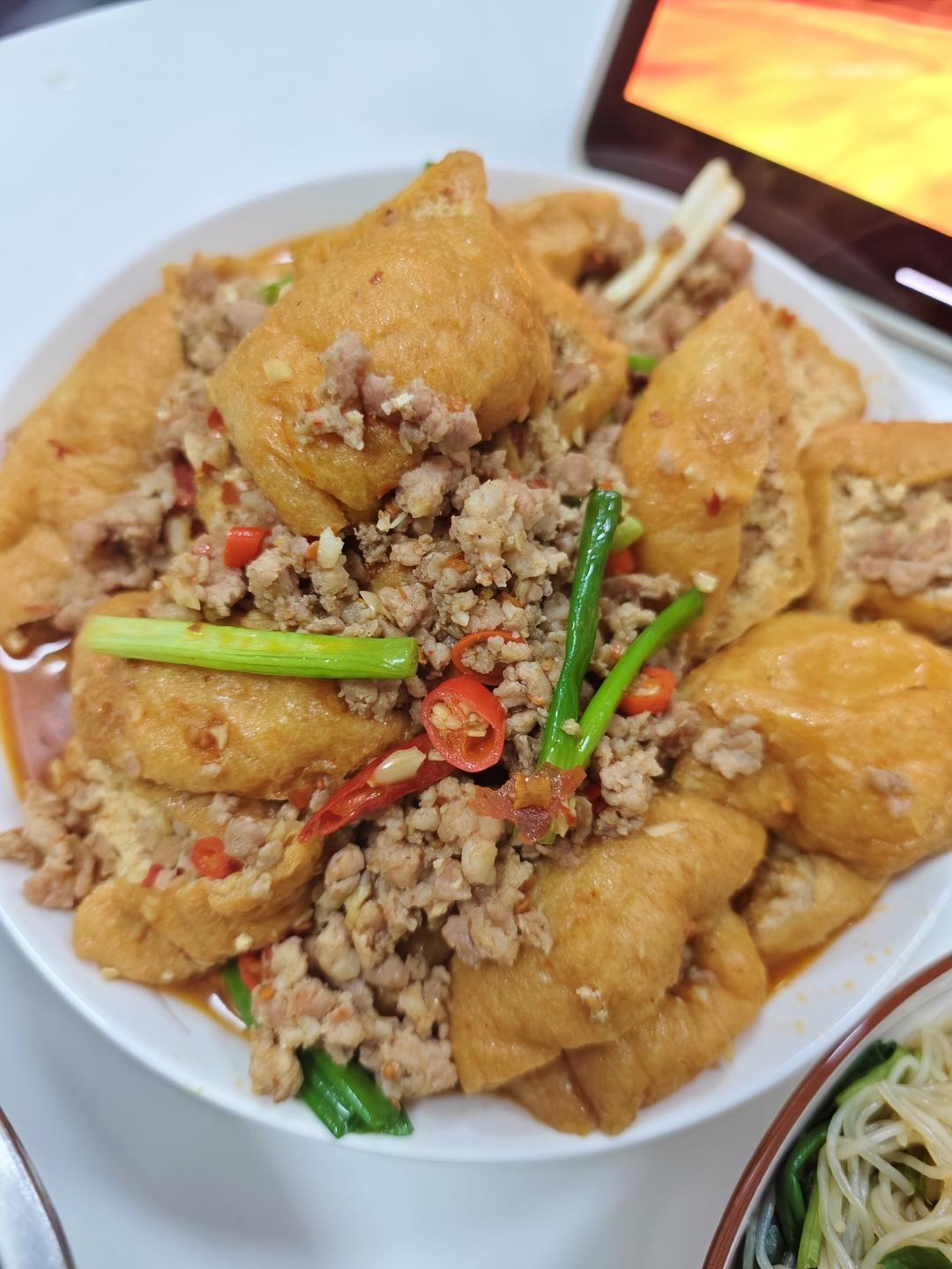 肉末炒豆泡（下饭菜）