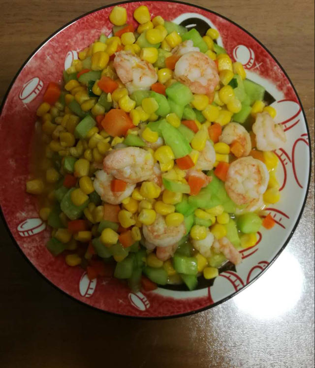 三色炒虾仁