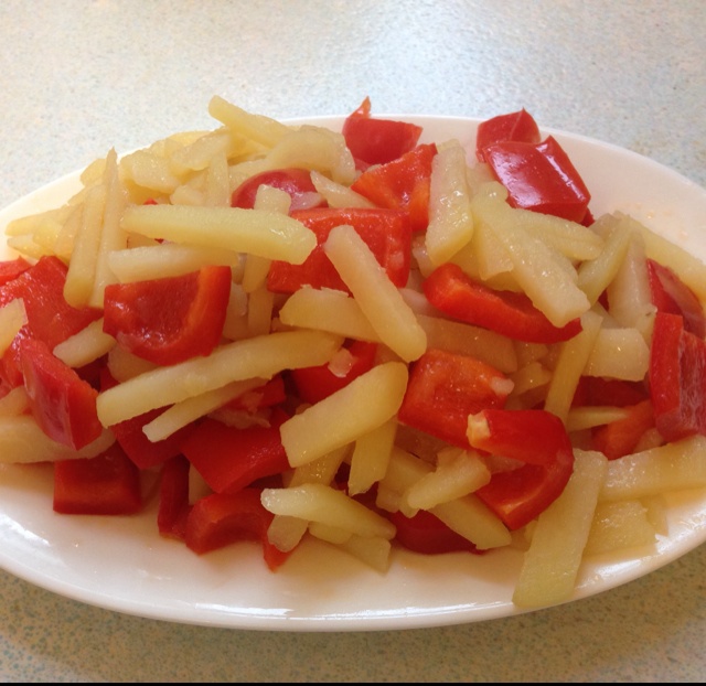 青椒番茄土豆片