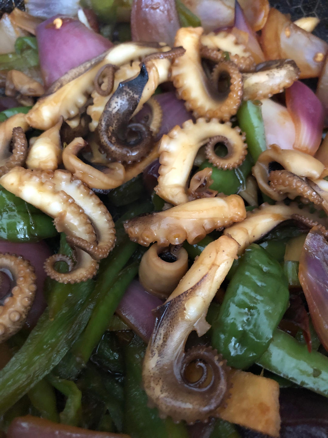 ㊙️家常菜‼️辣炒小章鱼🐙鲜美诱人