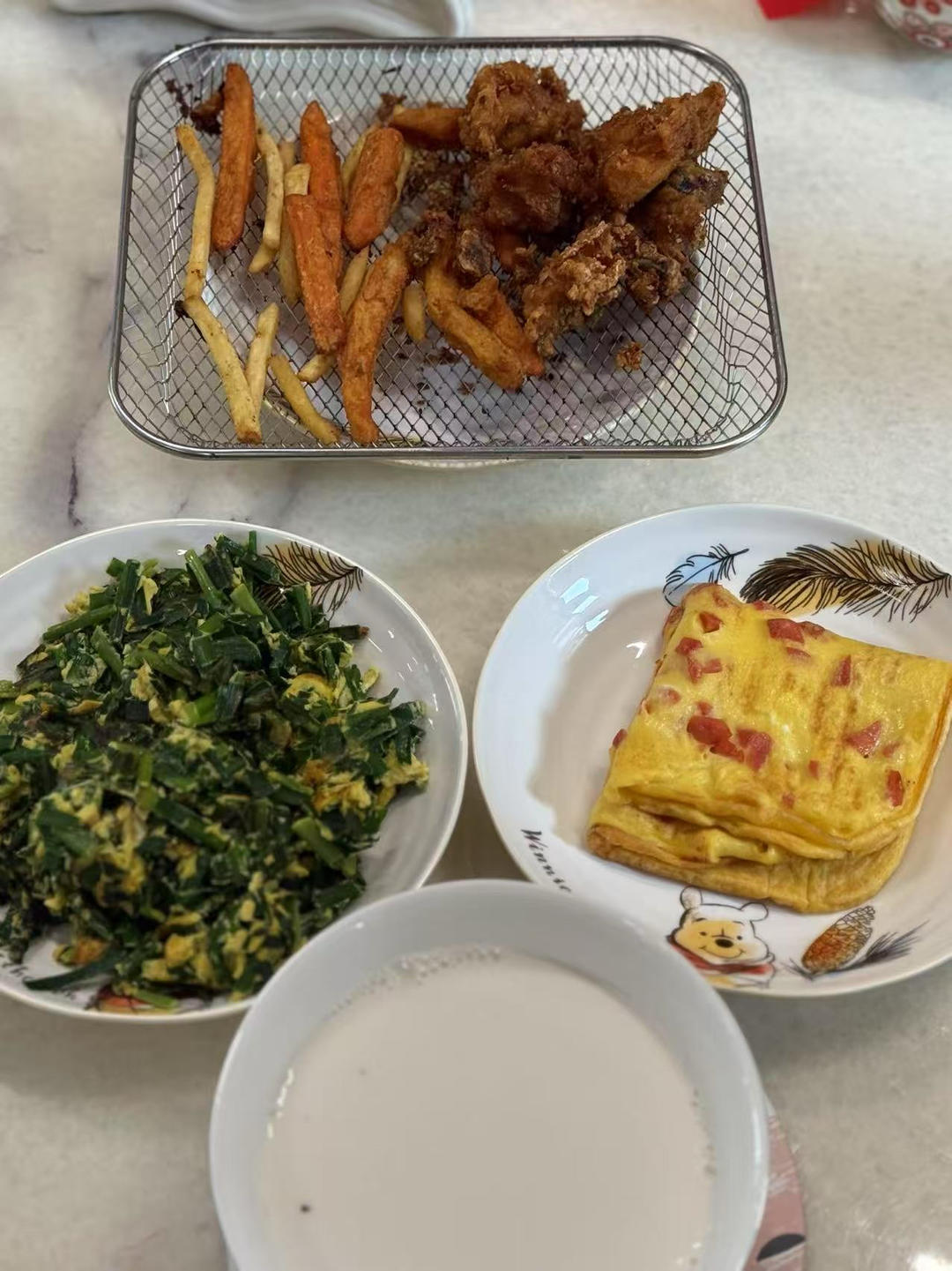 葱花火腿鸡蛋软饼