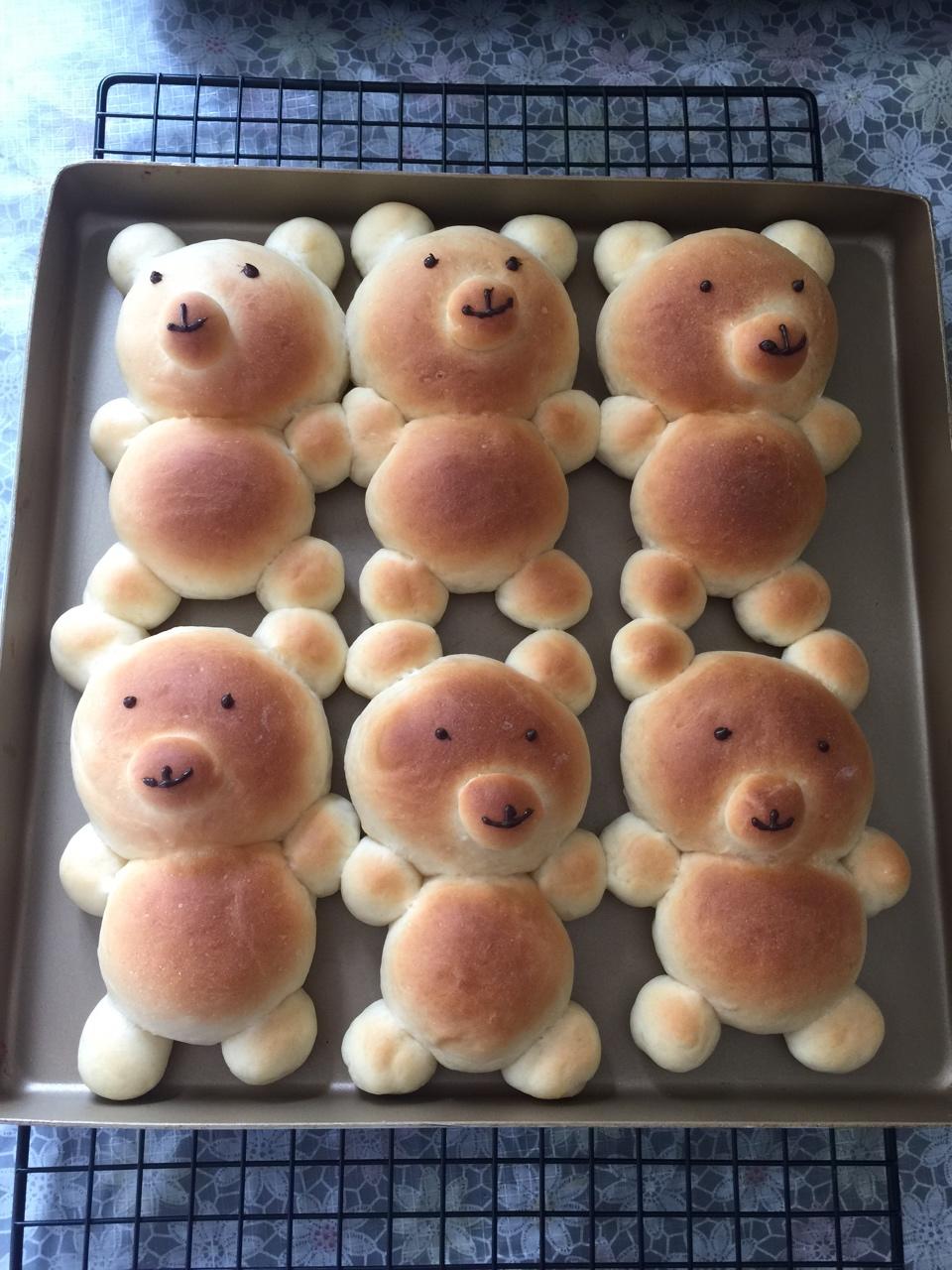 yuyu5xmf做的可爱小熊面包