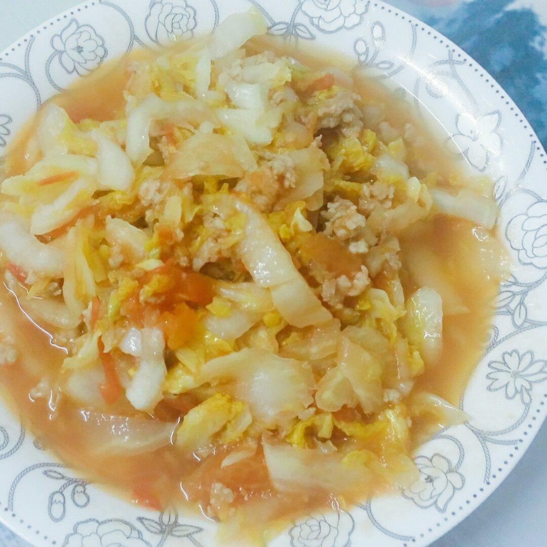 西红柿炒大白菜