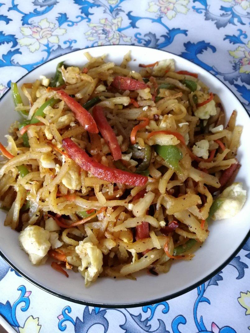陕西私房炒饼[内附饼丝做法]
