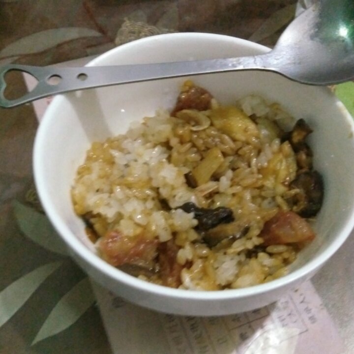 香肠蒸糯米饭