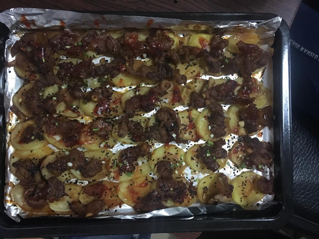 烤箱版土豆烤五花肉