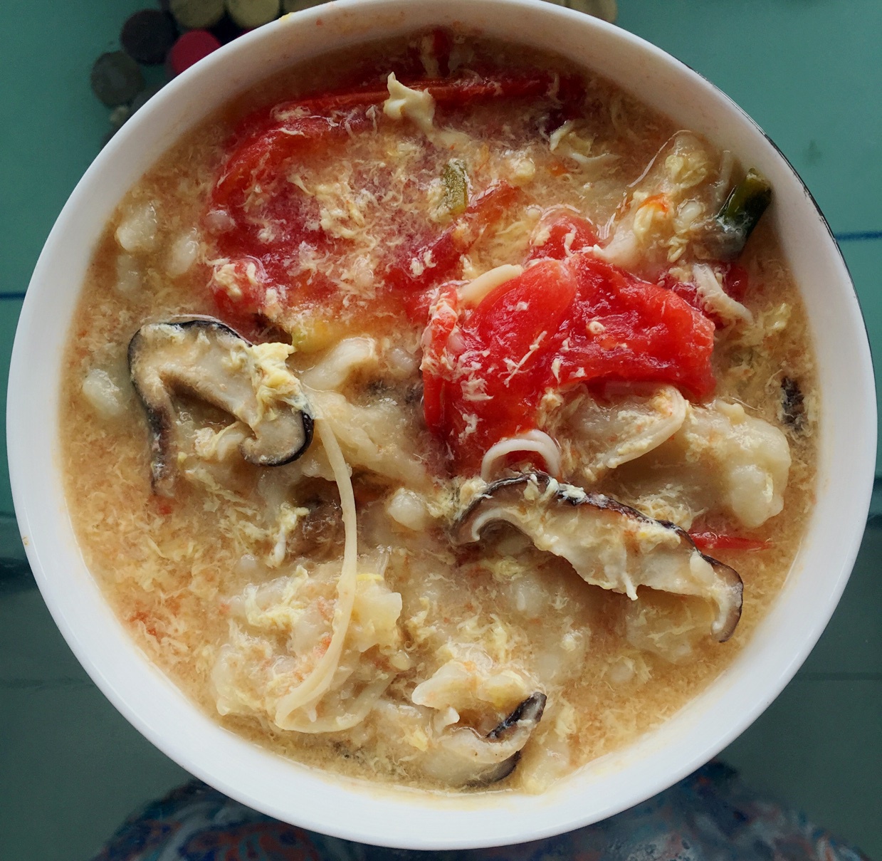 蔬菜鸡蛋面疙瘩