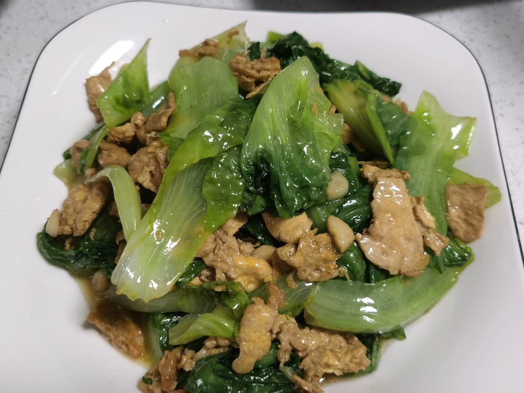 生菜炒蛋，低脂健康