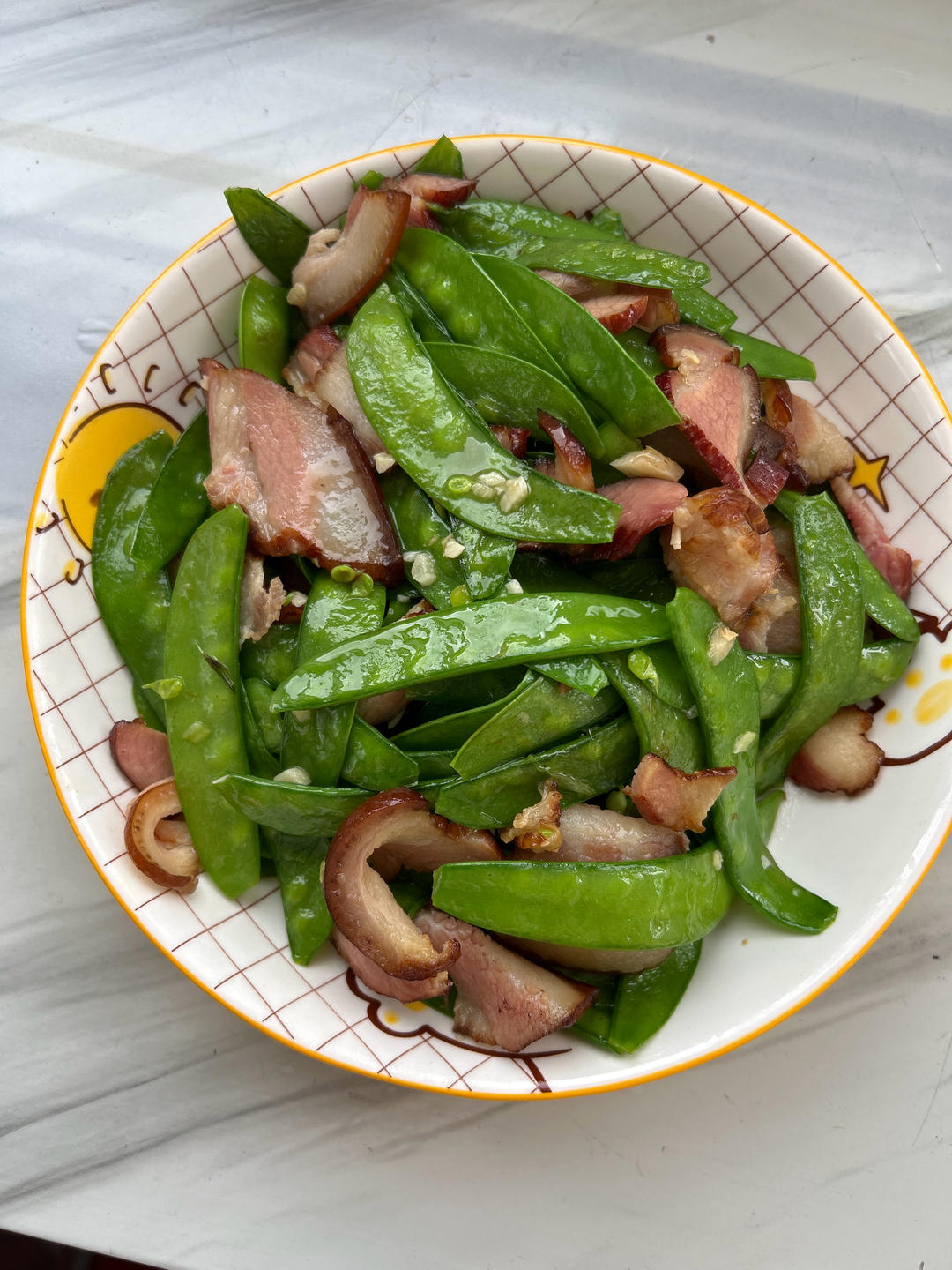 荷兰豆炒腊肉